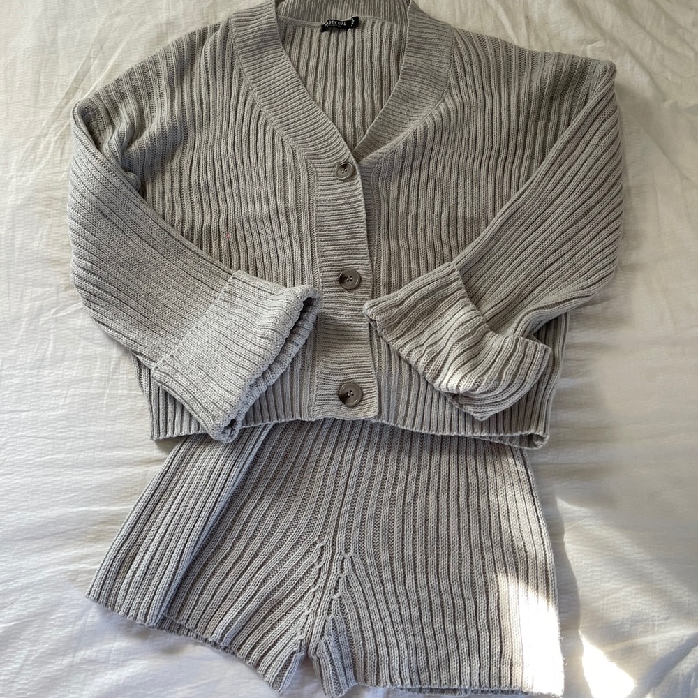Nasty Gal two piece sweater set